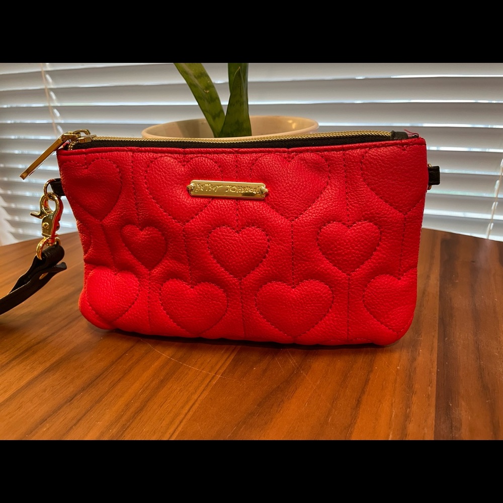 Red Betsey Johnson clutch